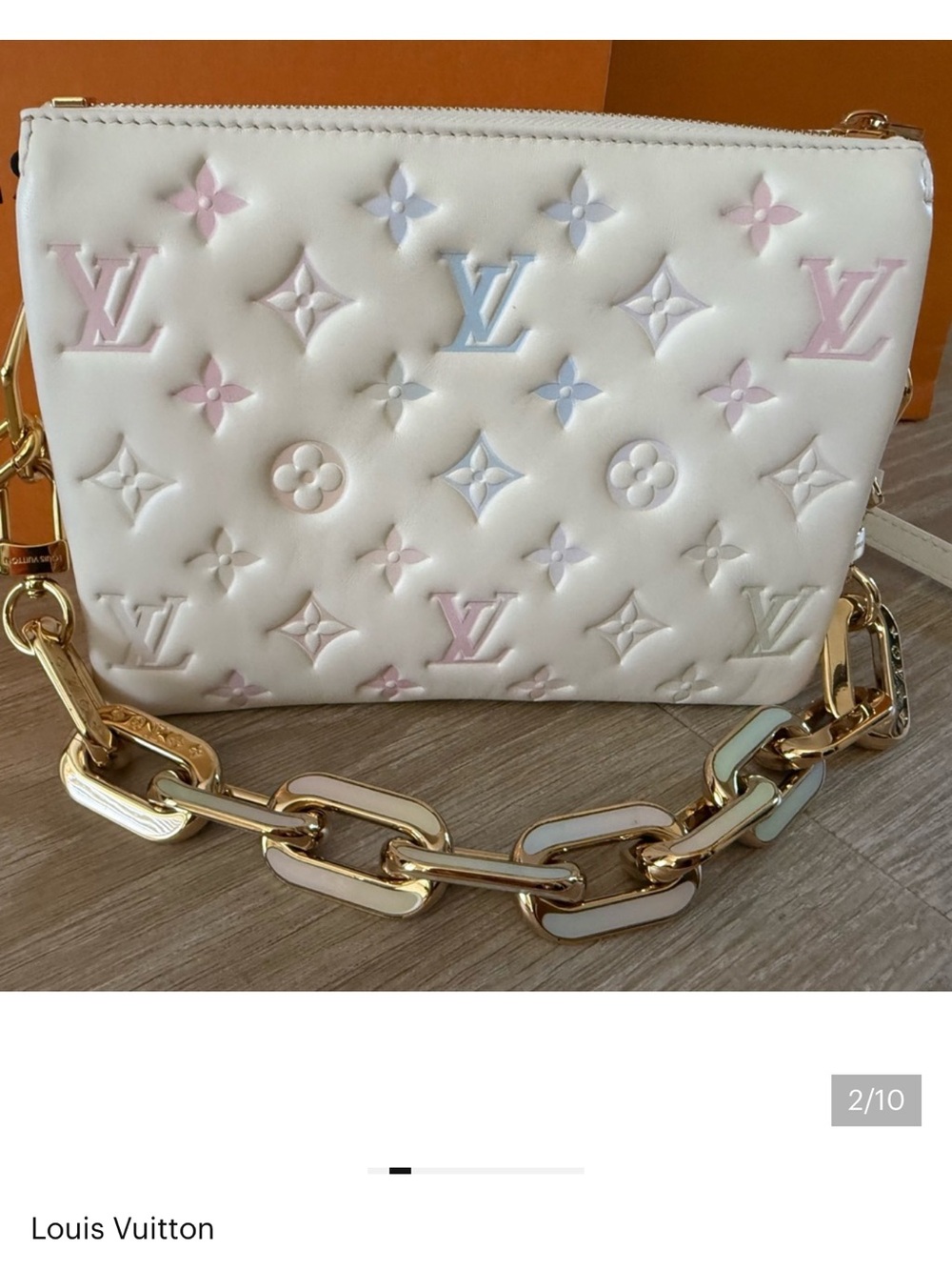 Louis Vuitton Coussin bb shoulder chunky chain